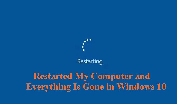Recover Lost Data after Restarting Computer
